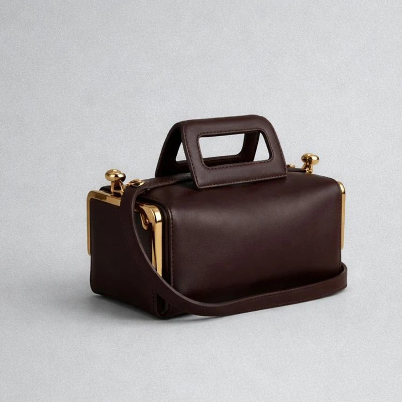 Women's PU Shoulder Handbag with Chain Detail