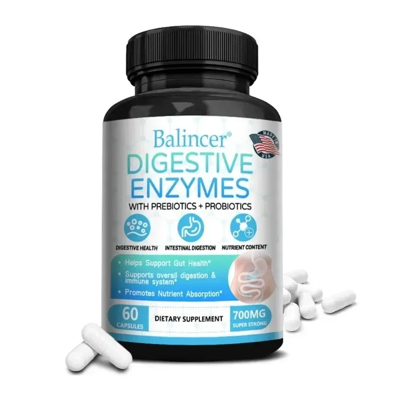 SB9ApexShop 3-in-1 Probiotic Prebiotic & Digestive Enzyme Capsules – Gut Health, Immunity & Digestion Support