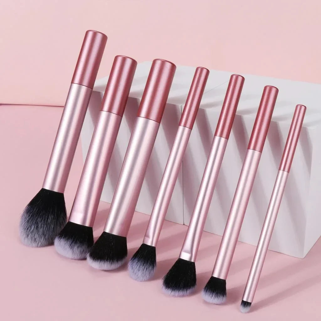 Makeup Brush Set with Storage Bag – Mini Travel-Friendly Professional Brushes