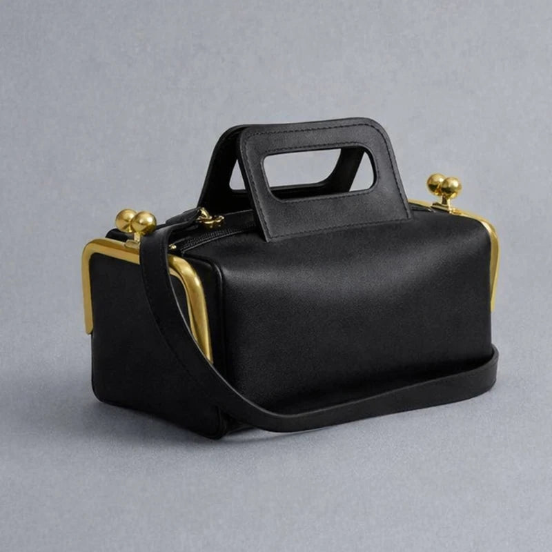 Women's PU Shoulder Handbag with Chain Detail