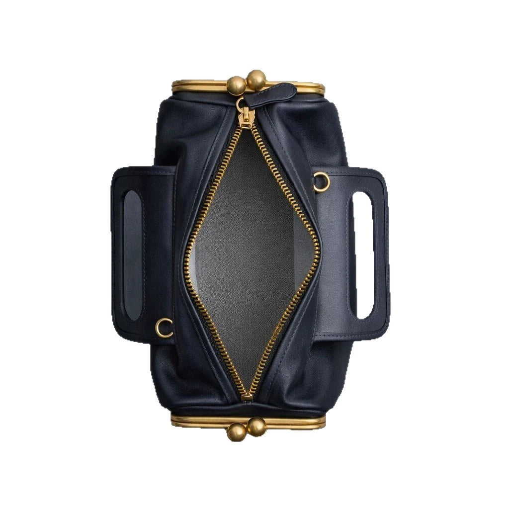 Women's PU Shoulder Handbag with Chain Detail