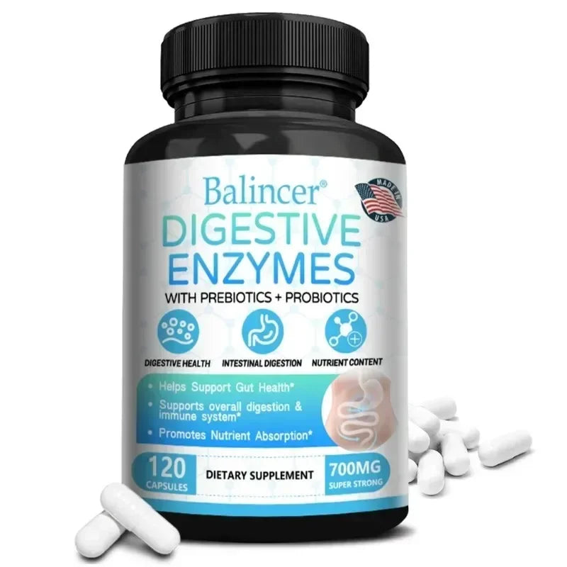 SB9ApexShop 3-in-1 Probiotic Prebiotic & Digestive Enzyme Capsules – Gut Health, Immunity & Digestion Support