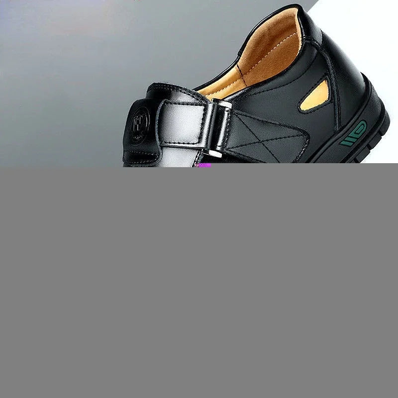 Men's Genuine Leather Sandals | Hollow Non-Slip Gladiator Summer Shoes