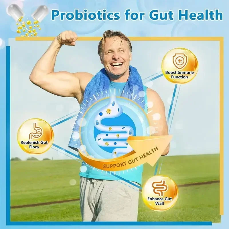 SB9ApexShop 3-in-1 Probiotic Prebiotic & Digestive Enzyme Capsules – Gut Health, Immunity & Digestion Support