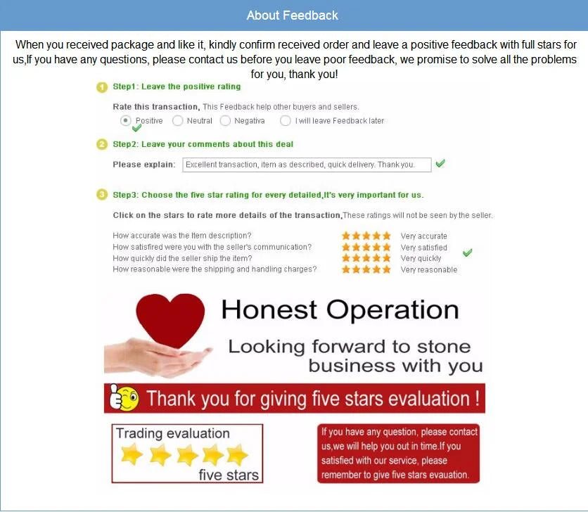 Feedback form with rating and comment sections on a white background