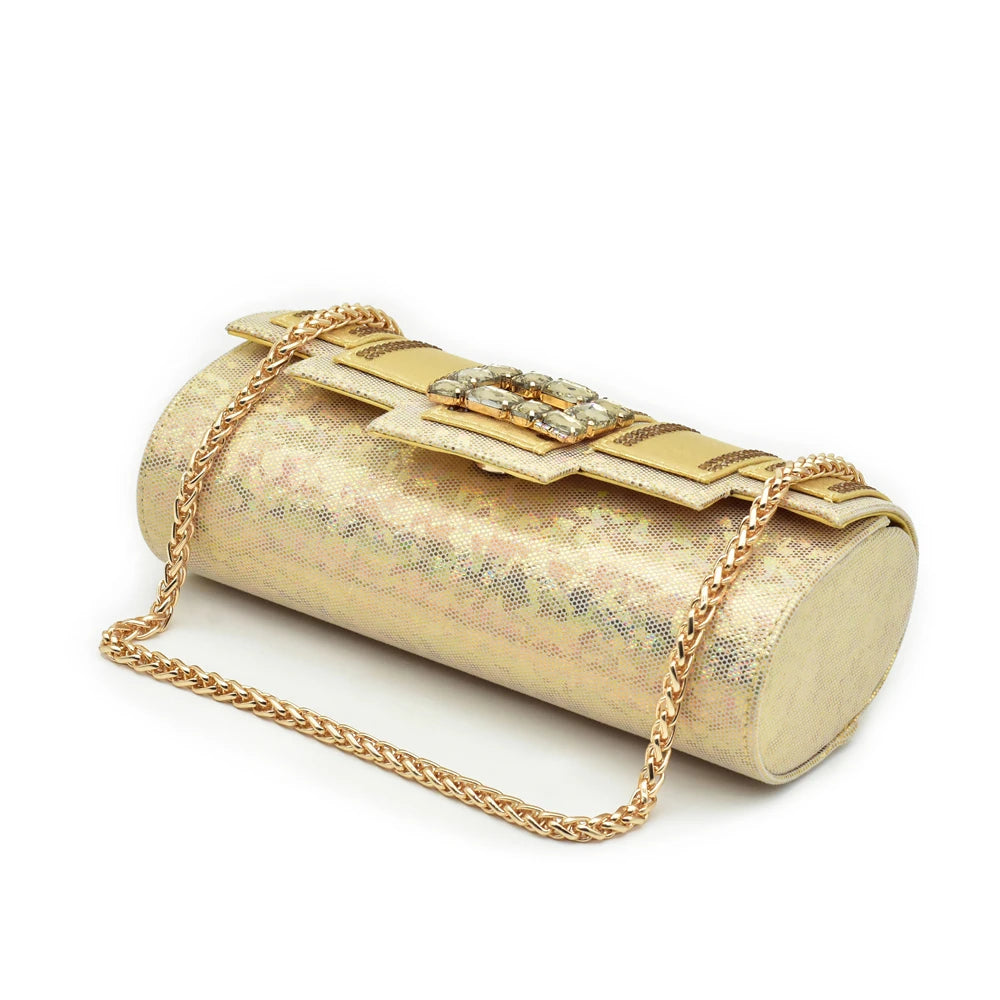 Women's Rhinestone Slingback Pumps with Matching Bag