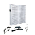 LED grow light panel with accessories on a white background