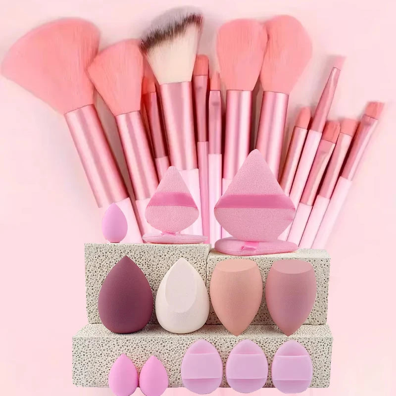 Makeup Brush Set with Storage Bag – Mini Travel-Friendly Professional Brushes