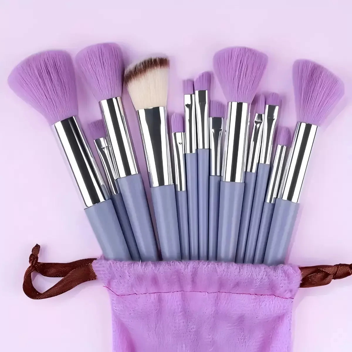 Makeup Brush Set with Storage Bag – Mini Travel-Friendly Professional Brushes