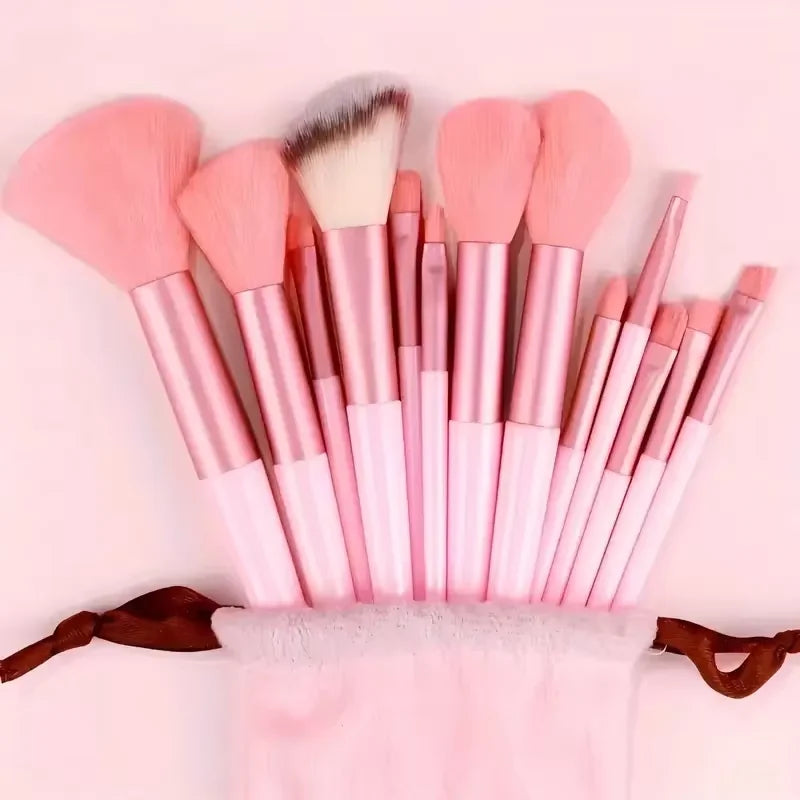 Makeup Brush Set with Storage Bag – Mini Travel-Friendly Professional Brushes