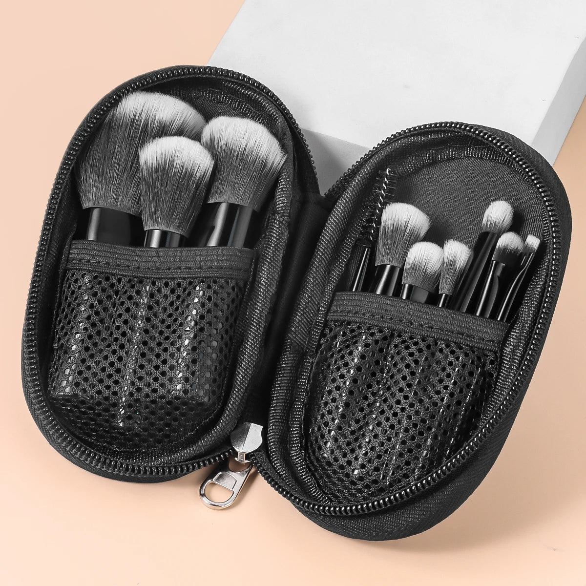 Makeup Brush Set with Storage Bag – Mini Travel-Friendly Professional Brushes