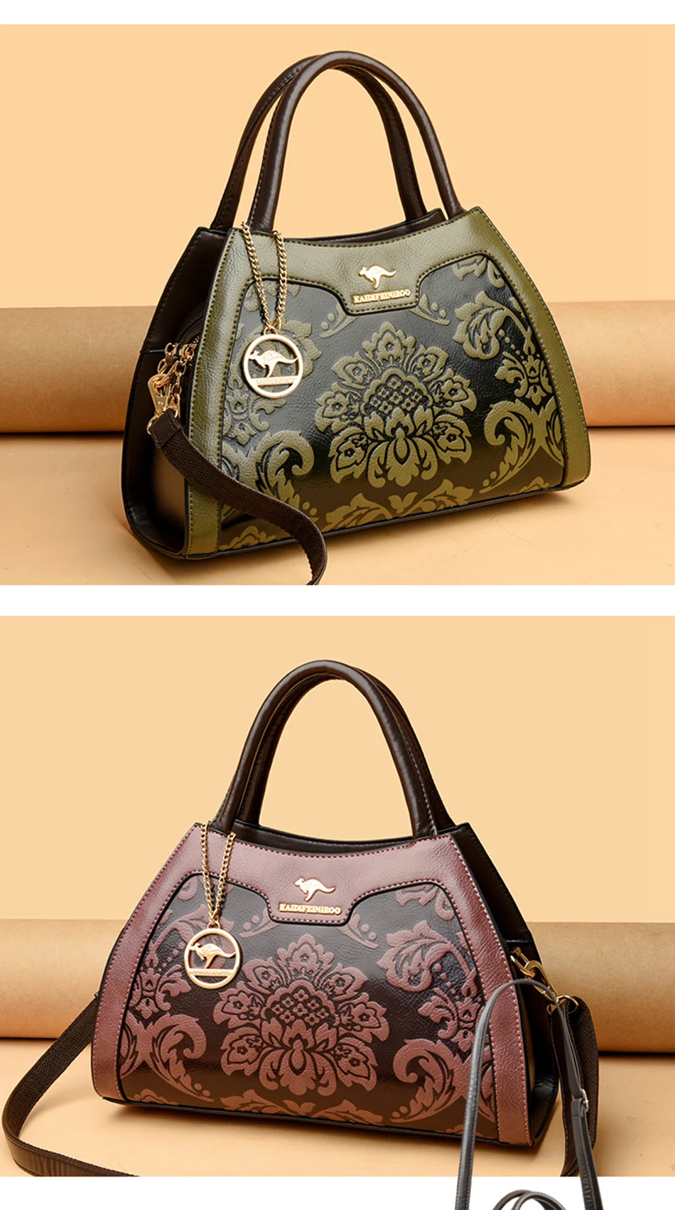 Women's PU Leather Casual Tote Shoulder Bag