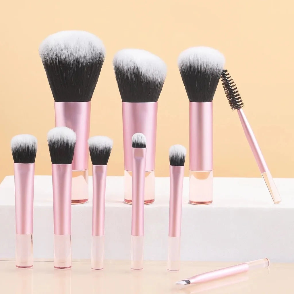 Makeup Brush Set with Storage Bag – Mini Travel-Friendly Professional Brushes