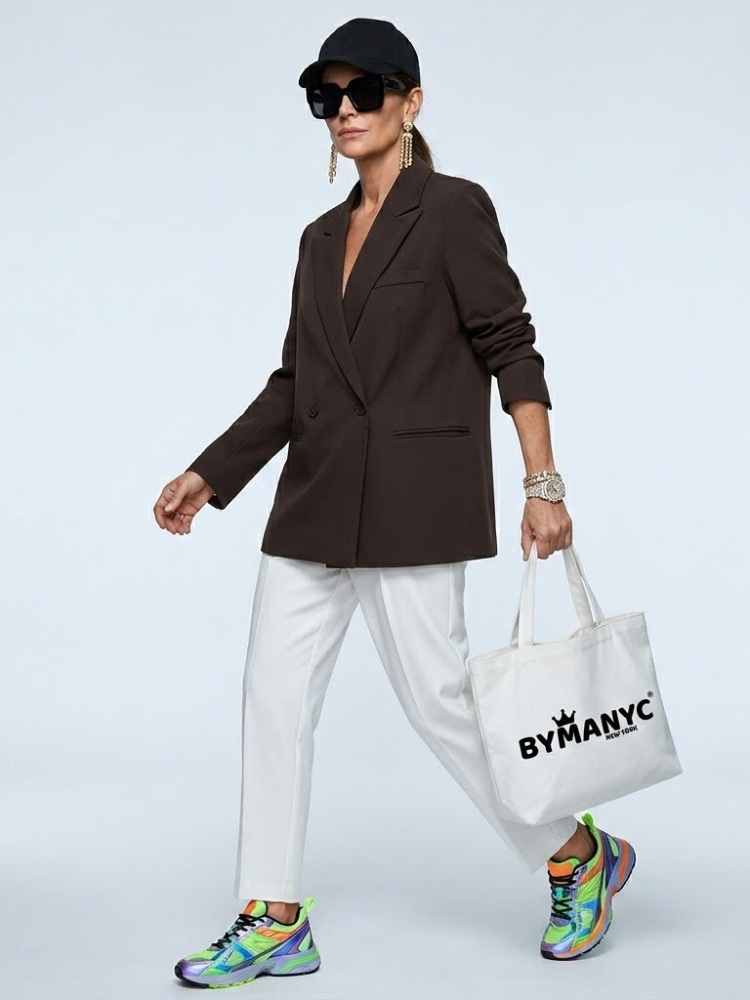WOMEN'S BLAZER Brown Tweed HUDSON - BYMANYC ® New York-1