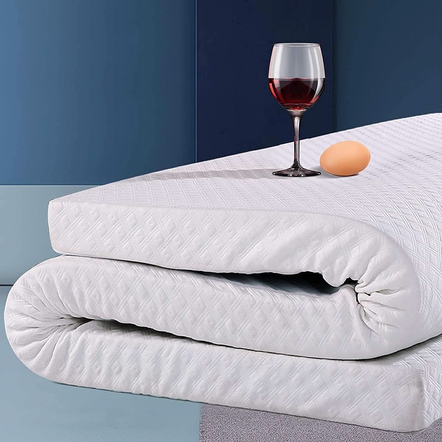 Cooling Gel Memory Foam Mattress Topper with Removable Cover-0