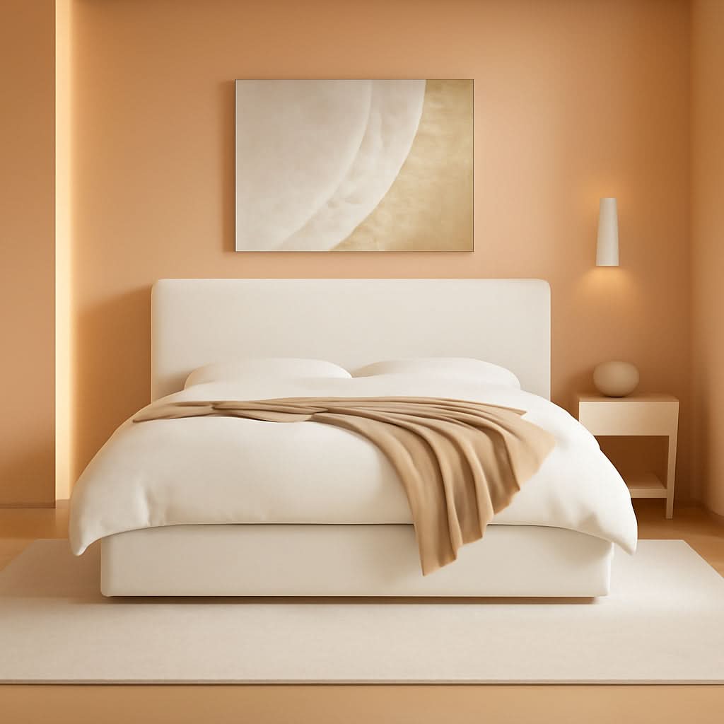 Queen Size Luxurious Upholstered Platform Bed Frame-0