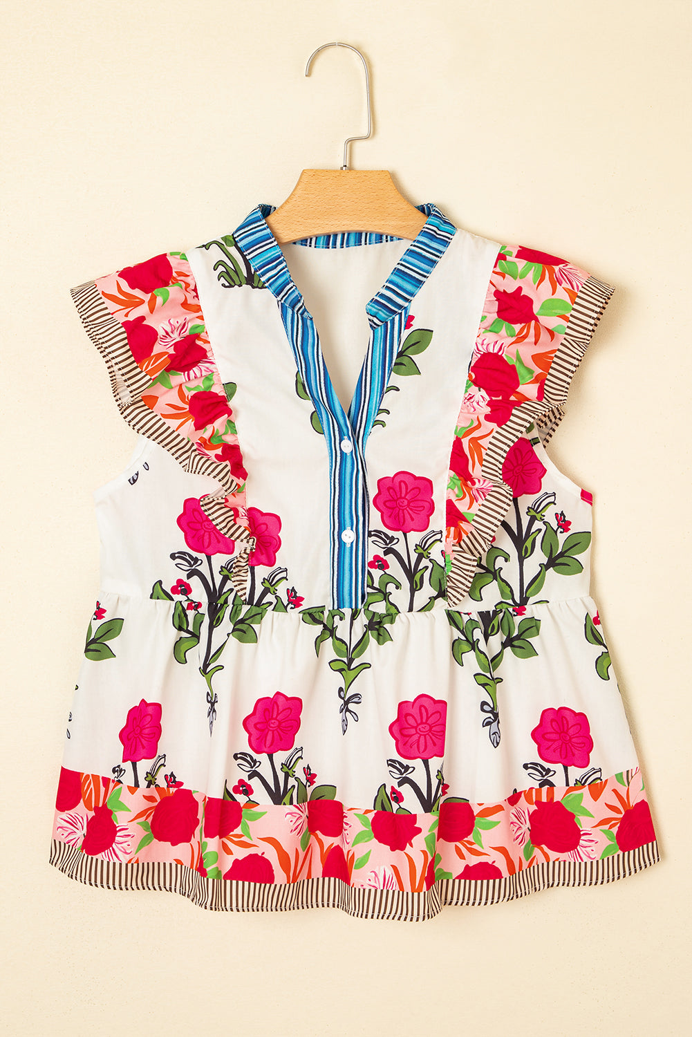 Madisen Flutter Sleeve Blouse-2
