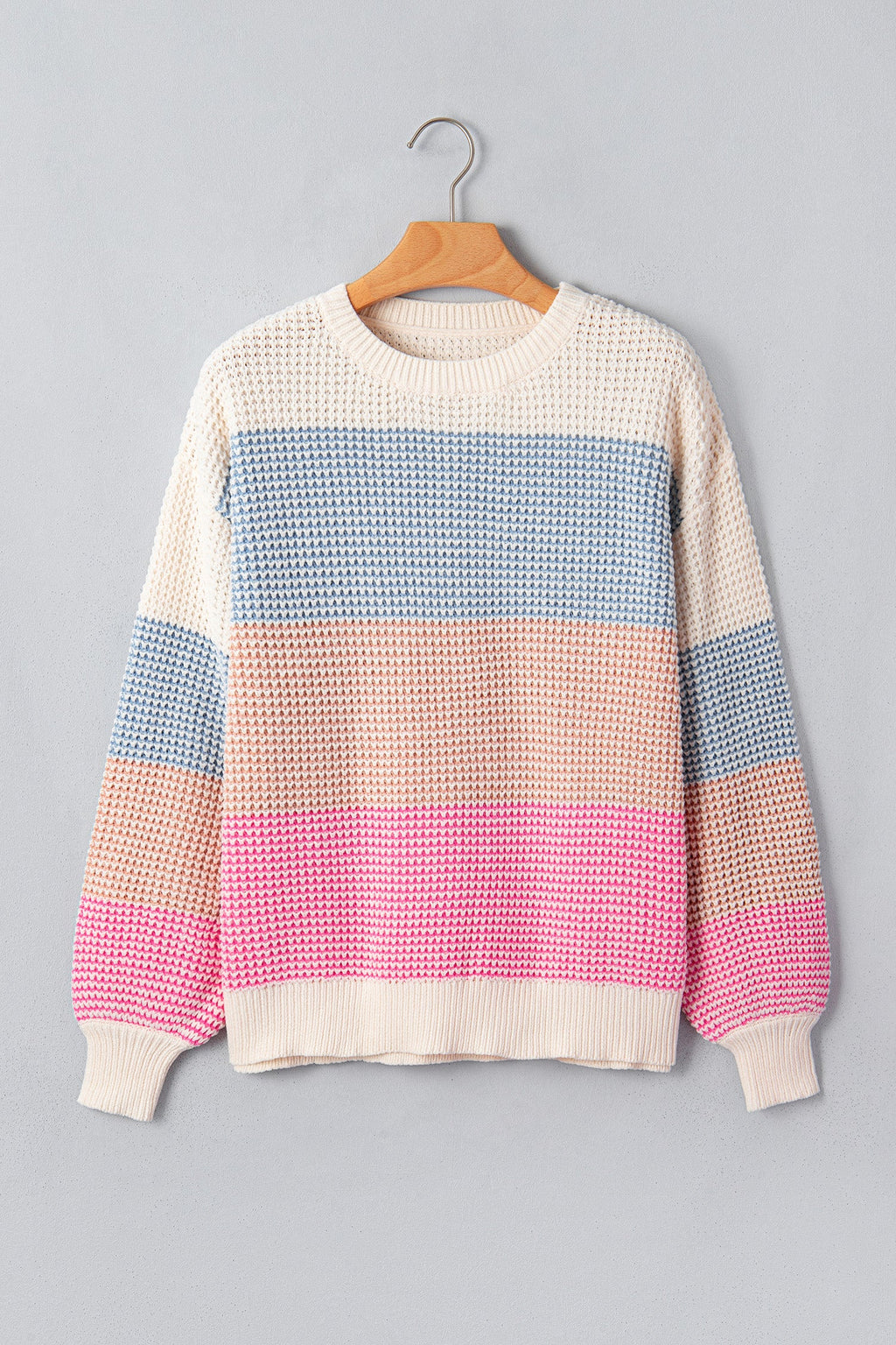 Mya Sleeve Pullover Sweater Long Sleeve Top-4