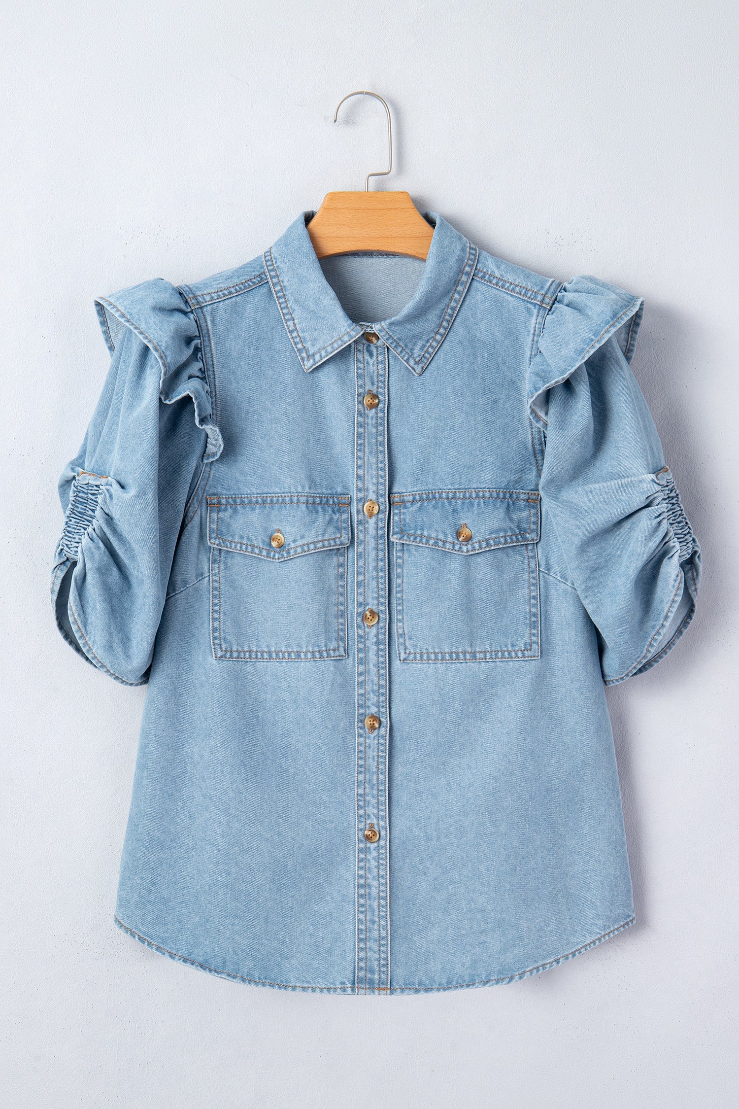 Miah Down Flap Shirt-3