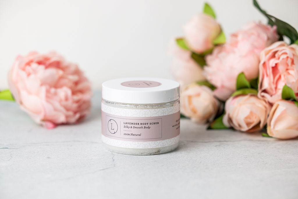 Natural Body Scrub, Lavender Body Salt Scrub-2