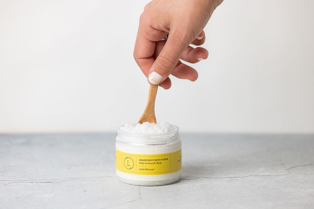 Grapefruit Body Salt Scrub - Moisturizing and fresh-3